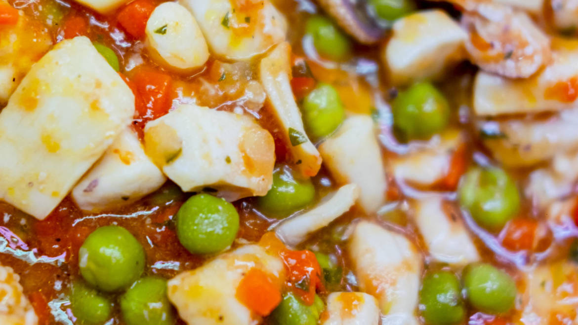 Calamari con piselli