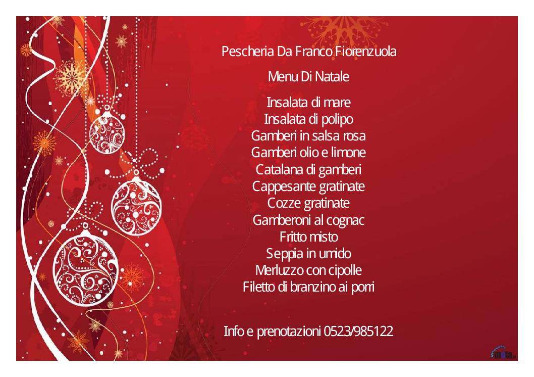 Avete già pensato al menu di Natale?
